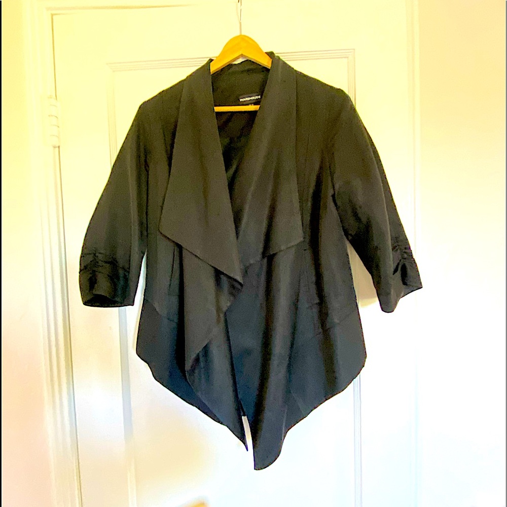 Elegant Warehouse Black Evening jacket. Unique and finely made.